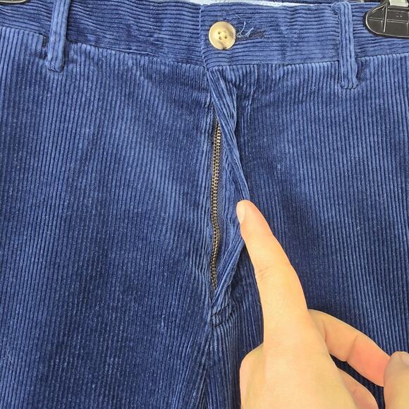 NWT Polo Ralph Lauren Men's Pants 32 x 30 Navy Blue Corduroy Stretch Classic Fit - Picture 3 of 14